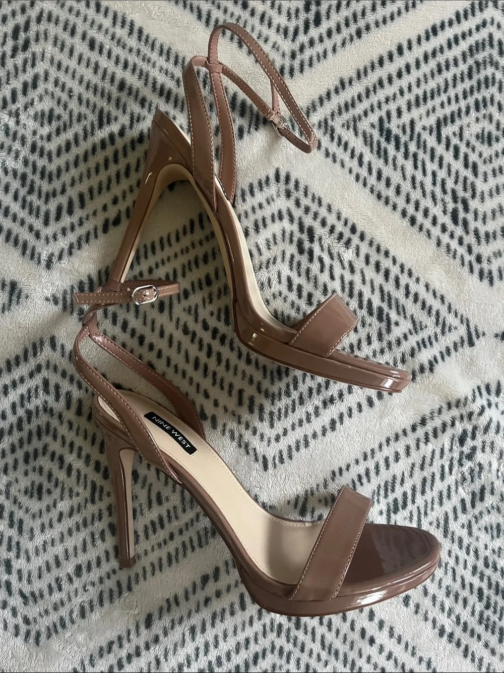 Nine West Womens 9.5 M Tan Light Taupe Loola Stiletto High Heels